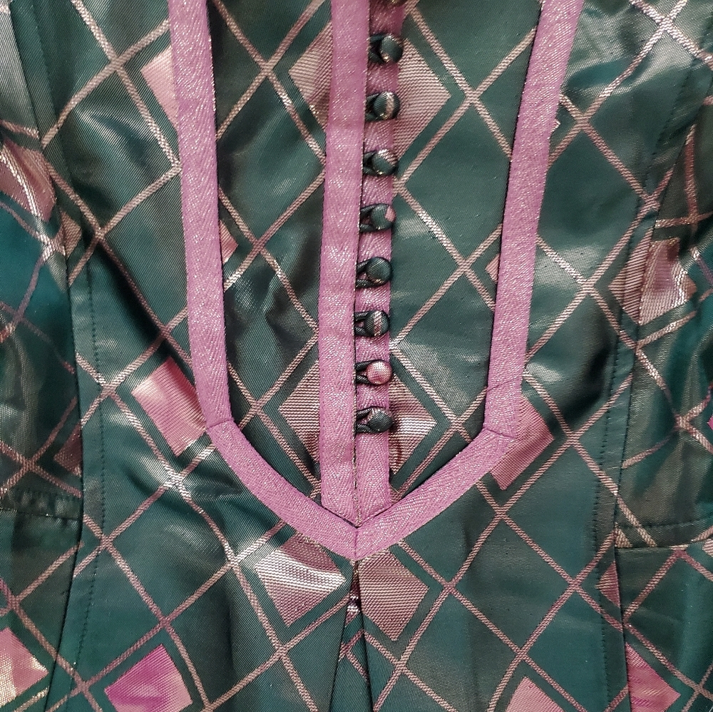 SOLD NWT Tuckernuck Metallic Mosaic Indre Dress szXS - Picture 10 of 15